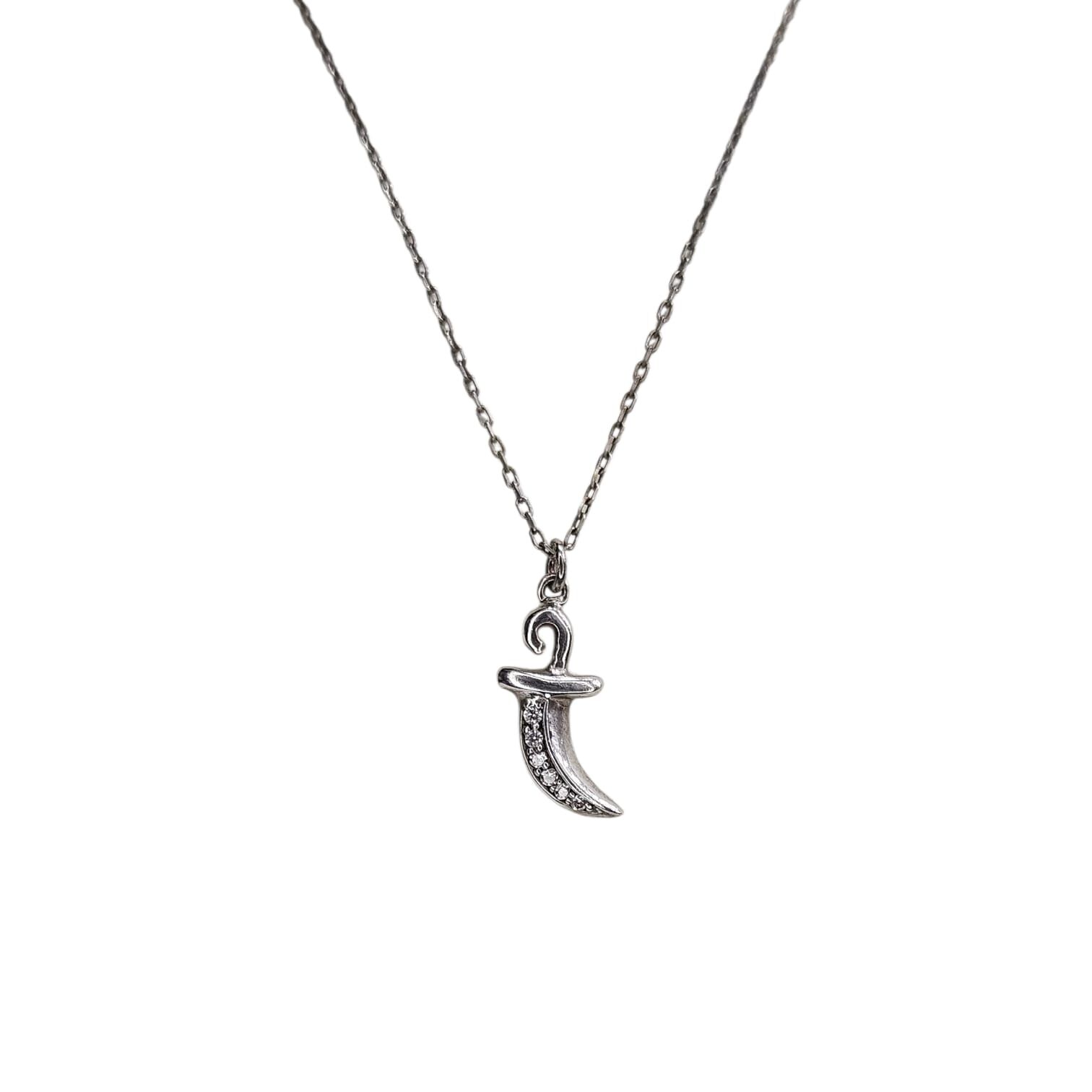 Zülfikar Model Zirkon Taşlı Gümüş Kolye