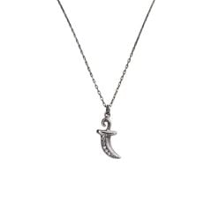 Zülfikar Model Zirkon Taşlı Gümüş Kolye