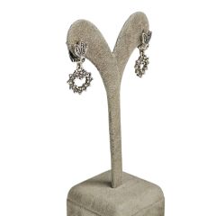 Markazit Taşlı Kalp Model Yüzük Küpe Takım