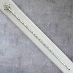 2.5 mm Sıvama Model Gümüş Su Yolu Bileklik - 18 cm