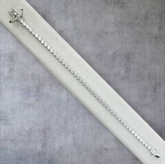 2.5 mm Sıvama Model Gümüş Su Yolu Bileklik