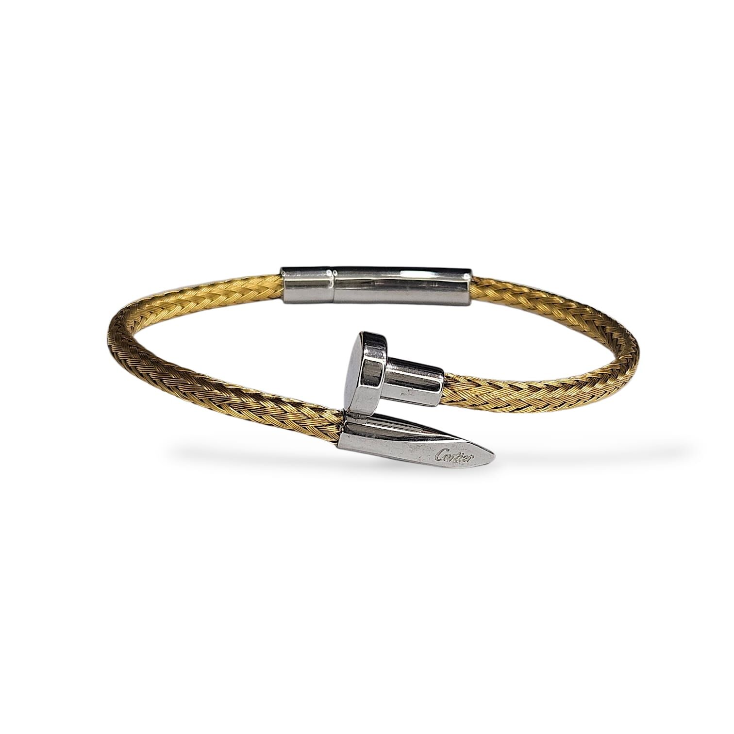 Hasır detay Çivi Model Kararmaz Çelik Bileklik