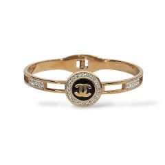 Taşlı Kararmaz Çelik Kelepçe Bileklik