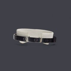 Siyah Çelik Kelepçe Bileklik