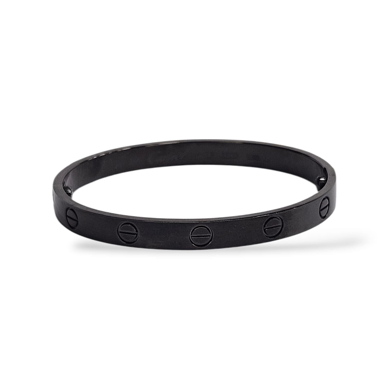 Siyah Çelik Kelepçe Bileklik