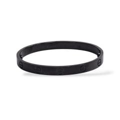 Siyah Çelik Kelepçe Bileklik