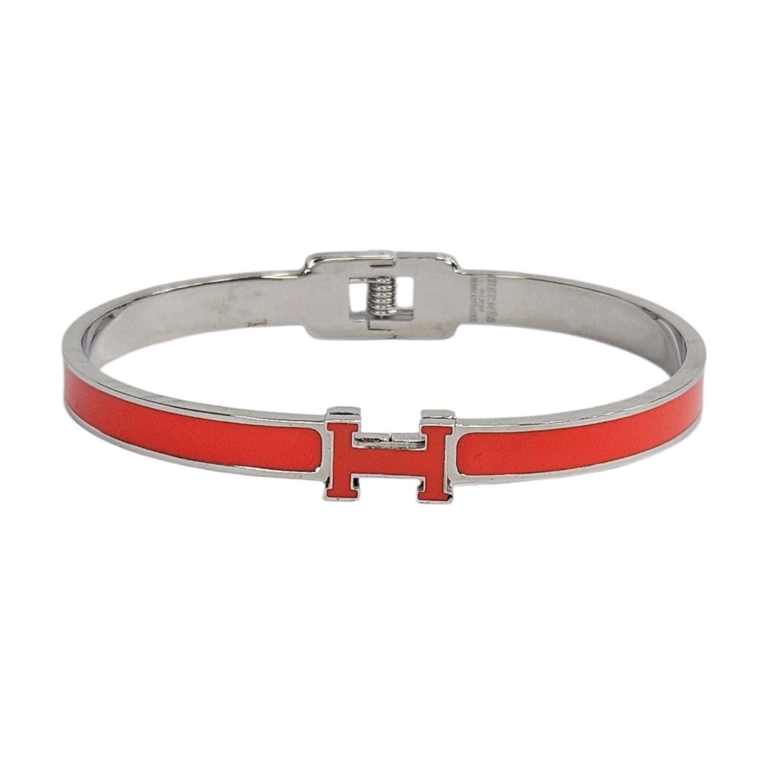 Gümüş Renk Turuncu Geçiş Kararmaz Çelik Kelepçe Bileklik