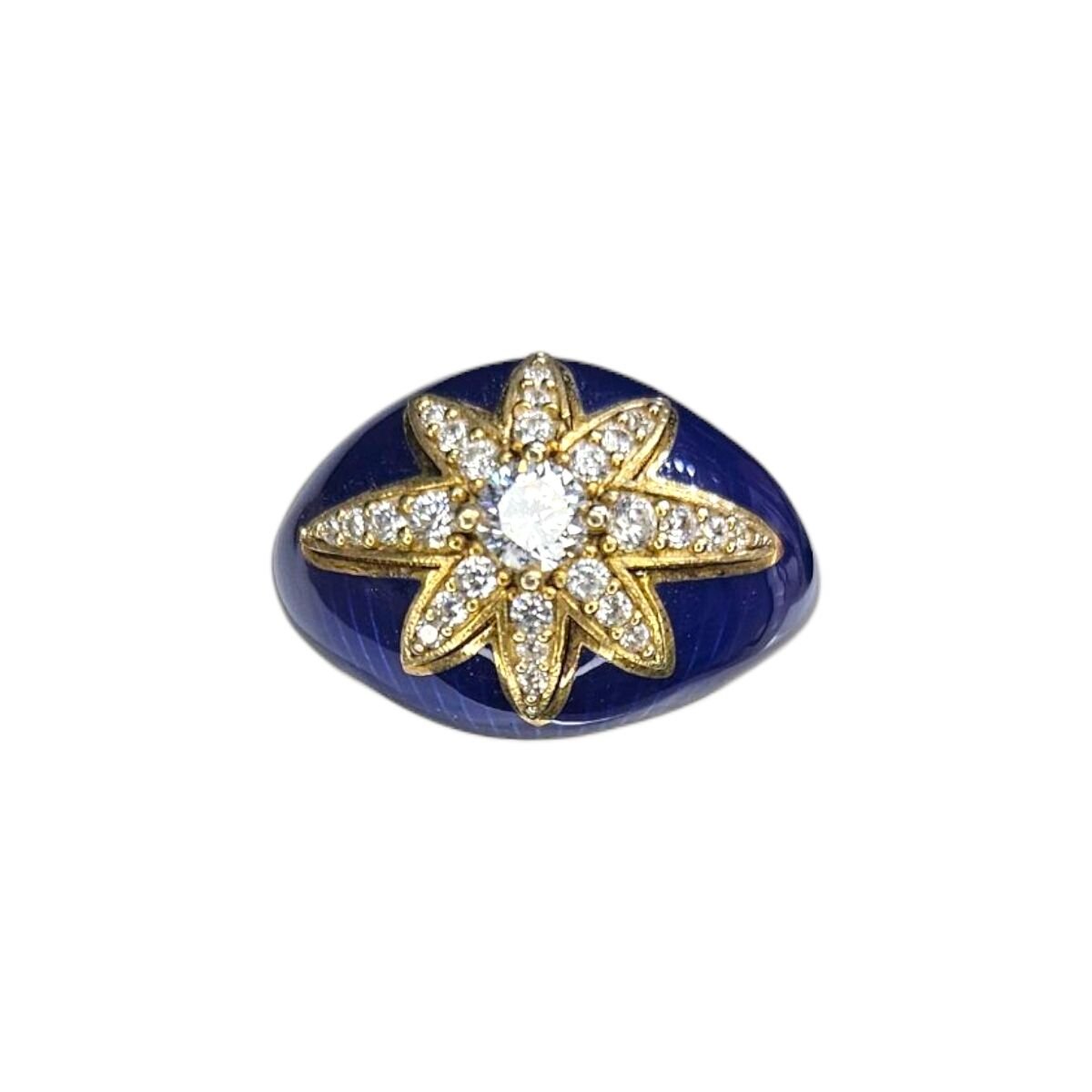 Mineli Safir Renk Gümüş Yüzük