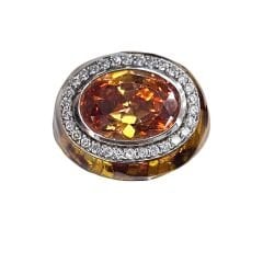 Leopar Desen Taşlı Gümüş Yüzük