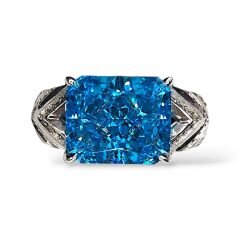 Aquamarin Taşlı Gümüş Yüzük