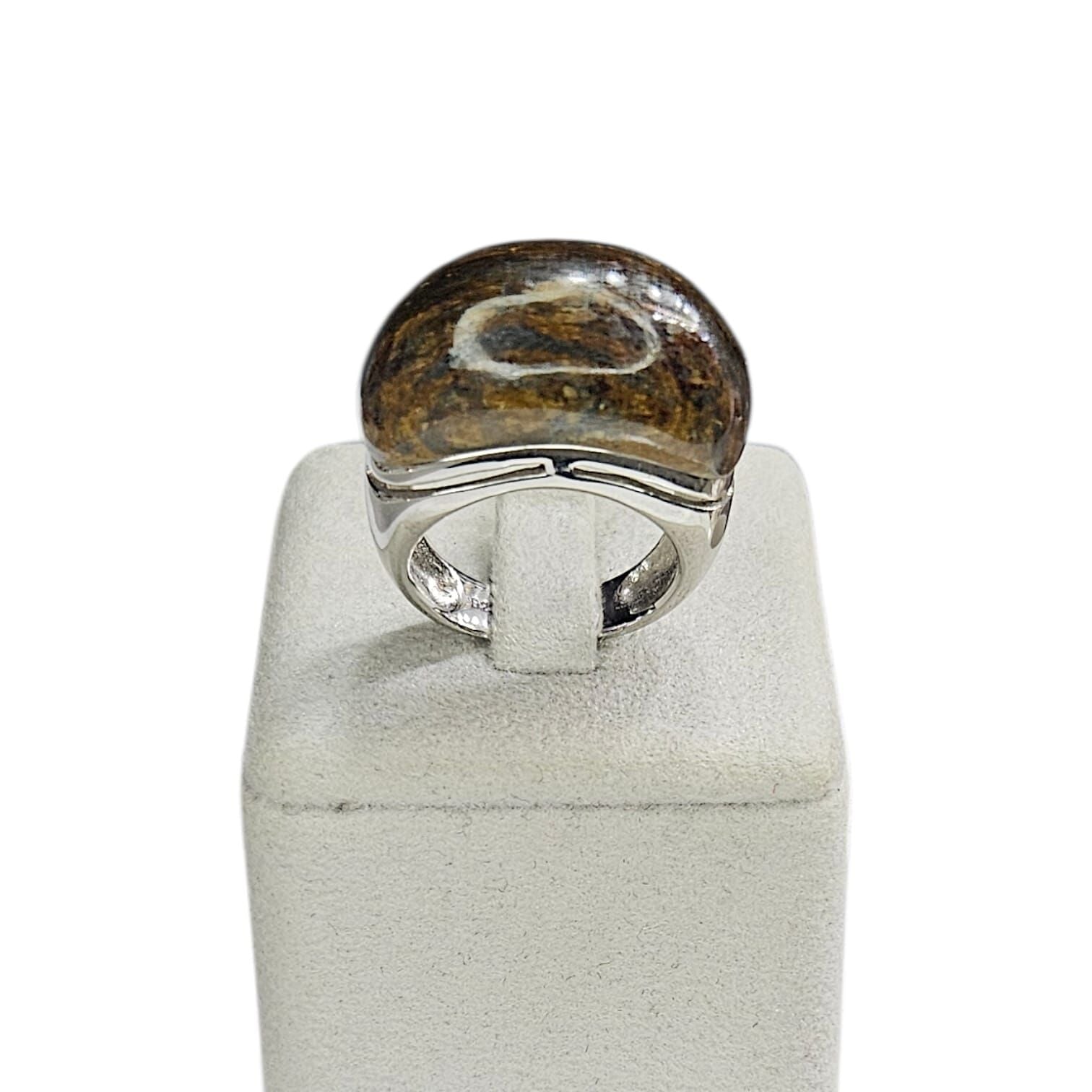 Kaplangözü Doğal Taş Gümüş Yüzük - 15 no