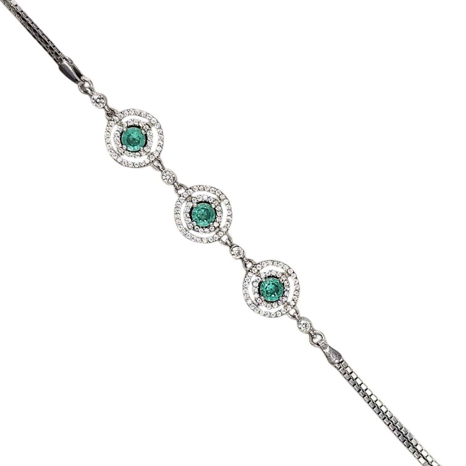 Taşlı Gümüş Bileklik