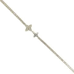 Yıldız model Taşlı Gold Bileklik