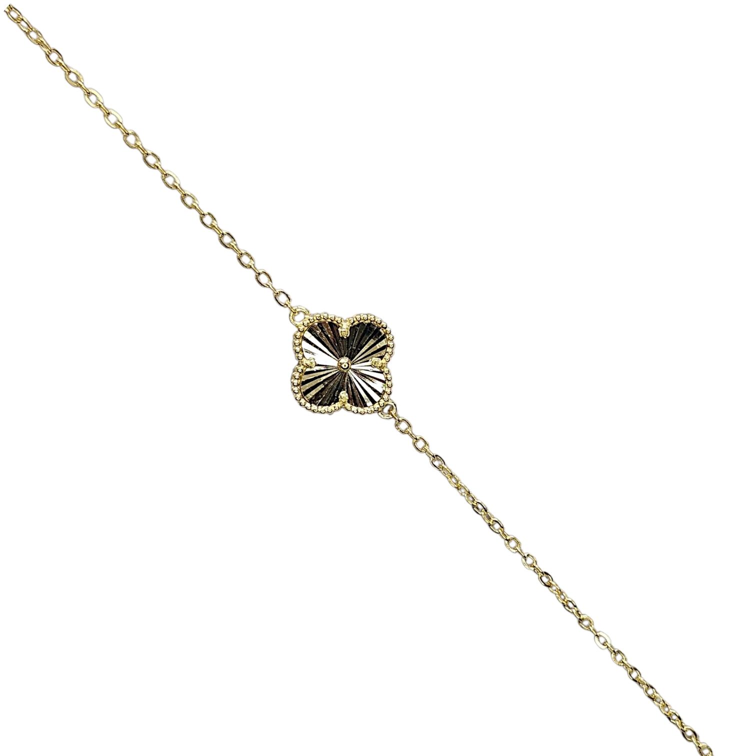 Yonca Model Mini Tekli Gold Bileklik