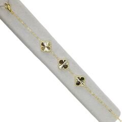 Yonca Model 3'lü Gold Bileklik