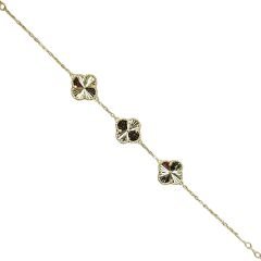 Yonca Model 3'lü Gold Bileklik