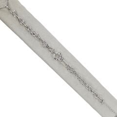 İç İçe Geçmeli Gümüş Bileklik