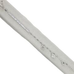 3'lü Sallantılı Yonca Model Gümüş Bileklik