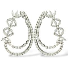 Taşlı Gümüş Küpe