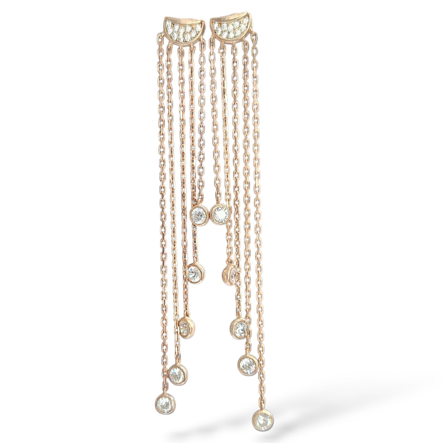 Sallantılı Rose Küpe