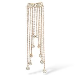 Sallantılı Rose Küpe