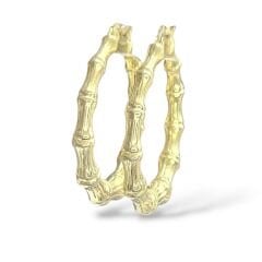 14 Ayar Gold Kaplama Halka Küpe