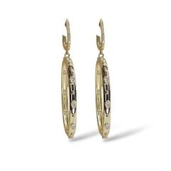 Kadın Altın Kaplama Gümüş Halka Abiye Küpe