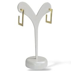 Kadın 14K Altın Kaplama Gümüş Şık Küpe