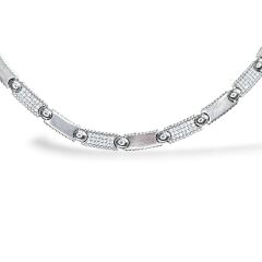 Kadın Zirkon Taşlı Şık Gümüş Kolye