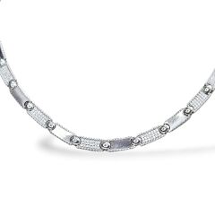 Kadın Zirkon Taşlı Şık Gümüş Kolye