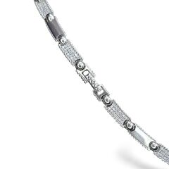 Kadın Zirkon Taşlı Şık Gümüş Kolye