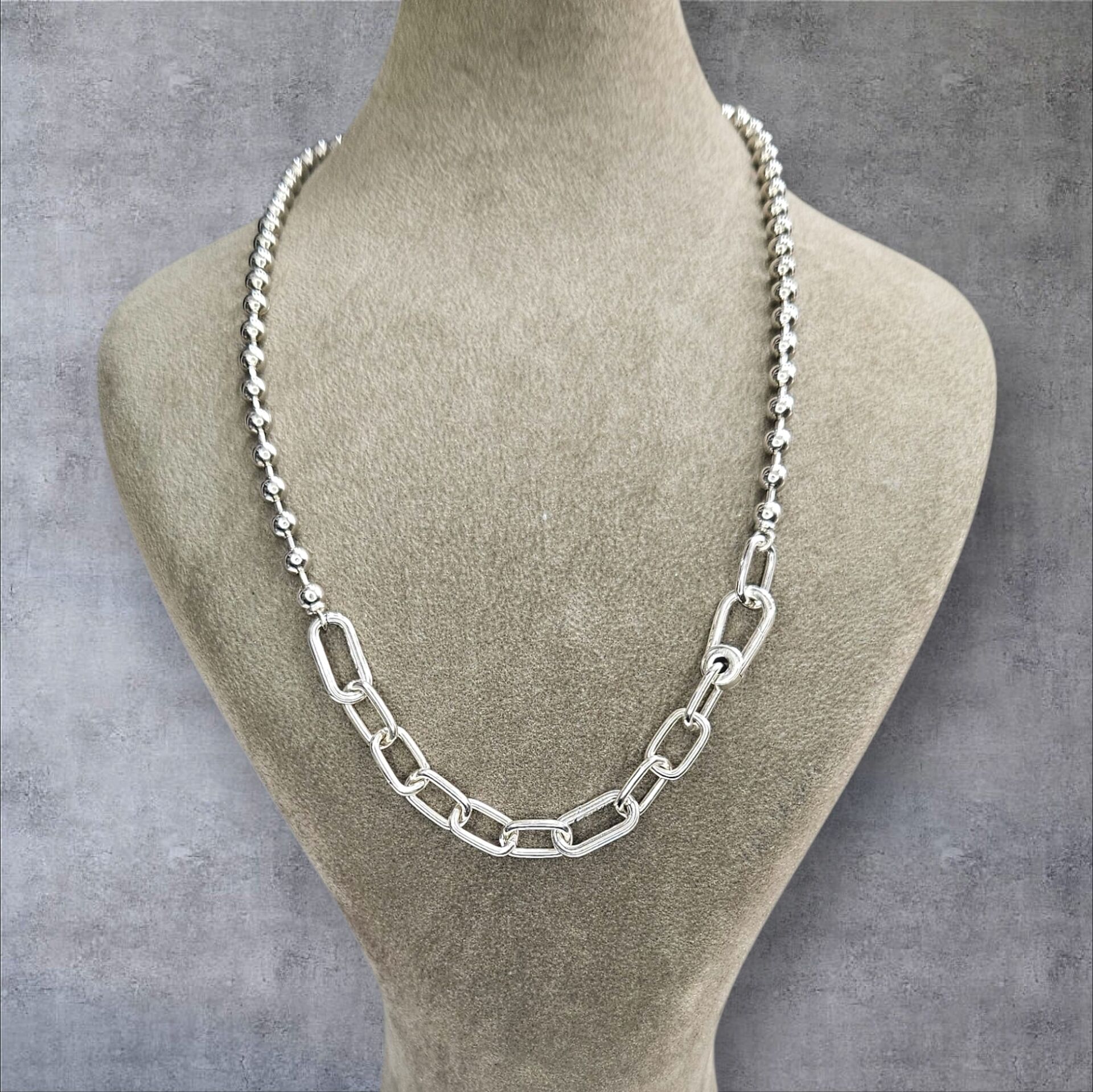 Orjinal Marka Kadın Şık Gümüş Kolye