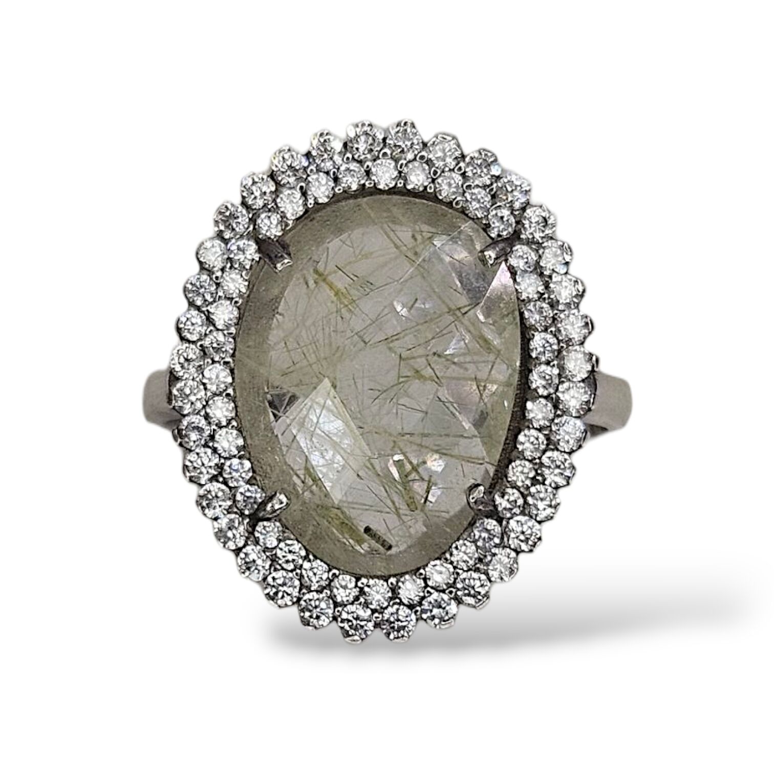 Kedi Gözü Renk Taşlı Gümüş Yüzük