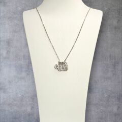 Gümüş Allah yazılı Zirkon Taşlı Şık Bayan Kolye