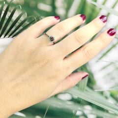 Yuvarlak Kesim Zultanite Taşlı Gümüş Yüzük