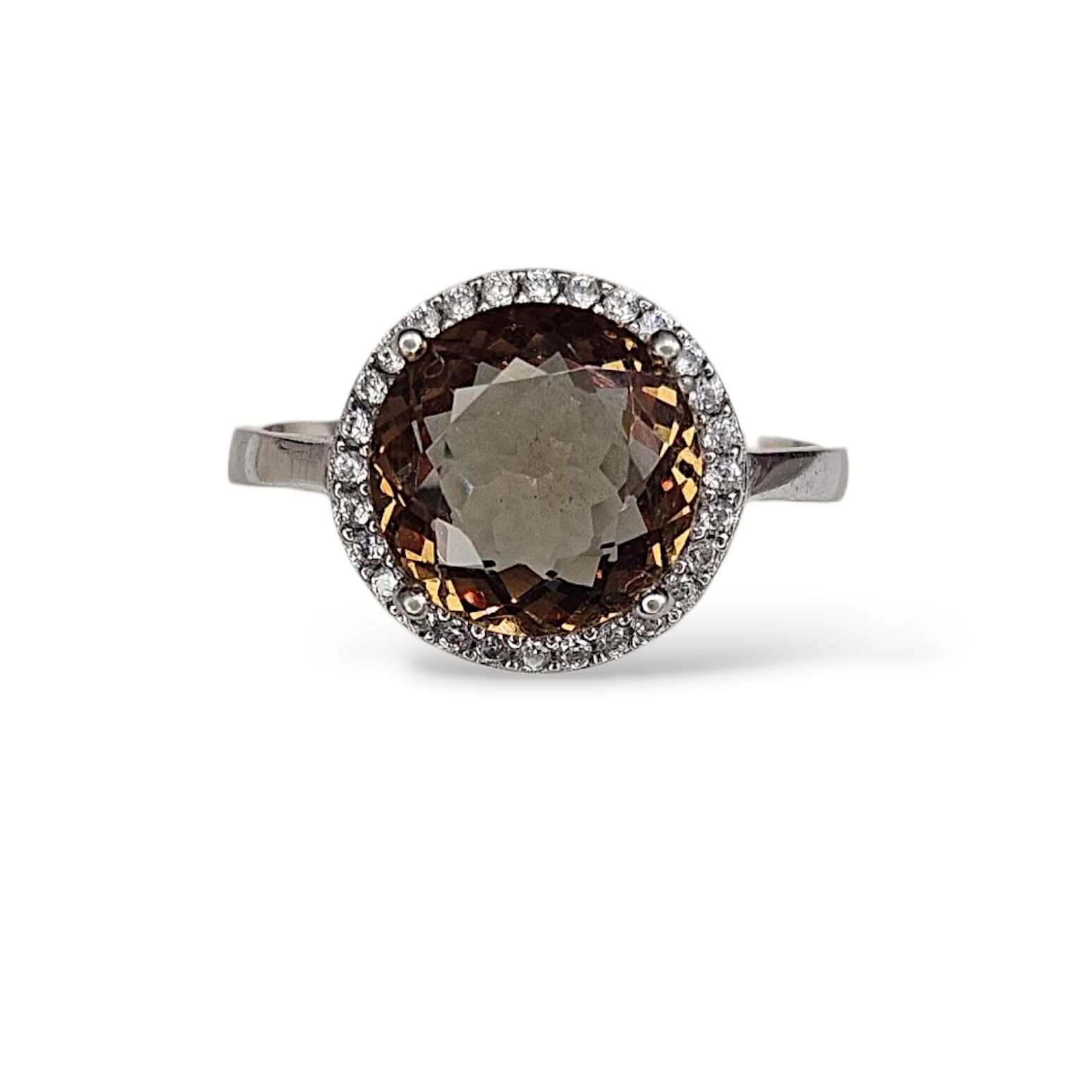 Yuvarlak Form Zultanite Taşlı Gümüş Yüzük