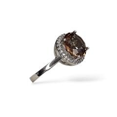 Yuvarlak Form Zultanite Taşlı Gümüş Yüzük