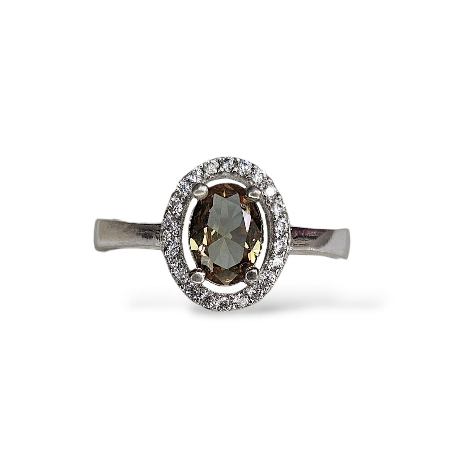 Oval Form Zultanite Taşlı Gümüş Yüzük