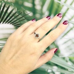 Oval Form Zultanite Taşlı Gümüş Yüzük