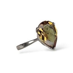 Damla Kesim Zultanite Taşlı Gümüş Yüzük