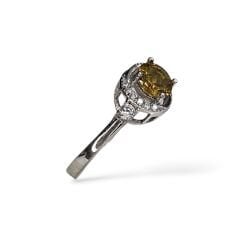 Yuvarlak Kesim Zultanite Taşlı Gümüş Yüzük