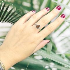 Damla Kesim Zultanite Taşlı Gümüş Yüzük