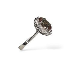 Oval Kesim Zultanite Taşlı Gümüş Yüzük