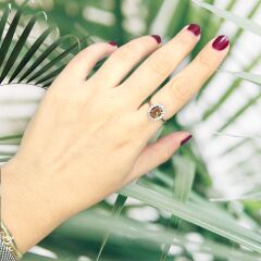 Oval Kesim Zultanite Taşlı Gümüş Yüzük