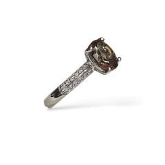 Oval Kesim Zultanite Taşlı Gümüş Yüzük