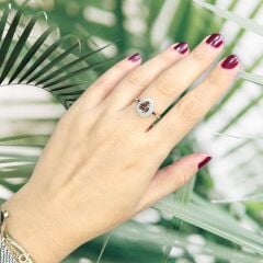 Damla Kesim Zultanite Taşlı Gümüş Yüzük