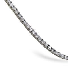 2.5 mm İthal Dönme Yapmayan Gümüş Su yolu Kolye