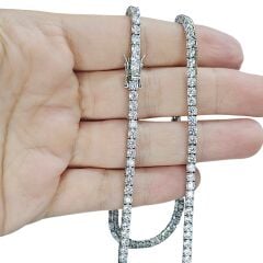 3 mm İthal Dönme Yapmayan Gümüş Su Yolu Kolye