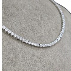 3.5 mm İthal Dönme Yapmayan Gümüş Su yolu Kolye