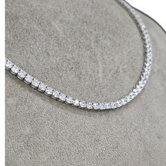 3.5 mm İthal Dönme Yapmayan Gümüş Su yolu Kolye